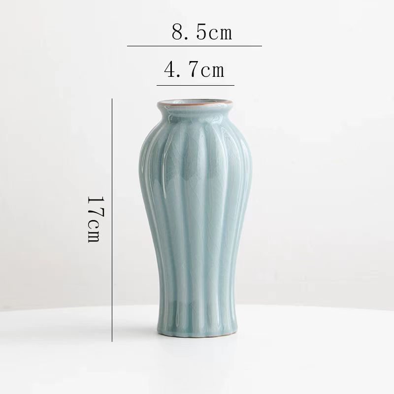 Chinese Celadon Glazed Ceramic Vase 14