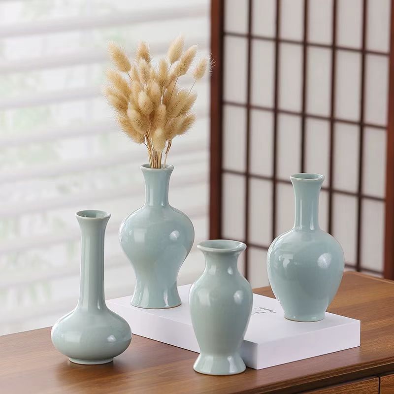 Chinese Classic Celadon Ceramic Vase 4