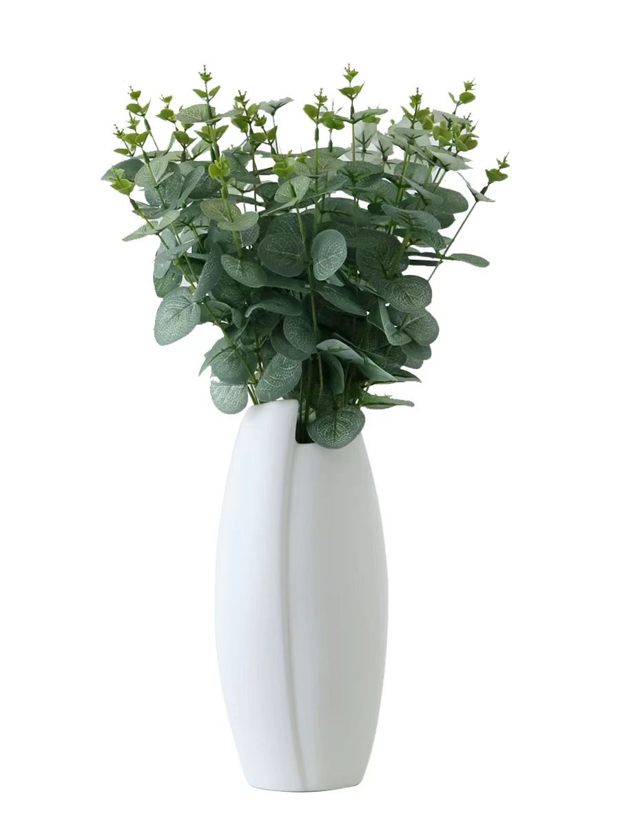 Minimalist Asymmetrical Leaf Ceramic Vase 3