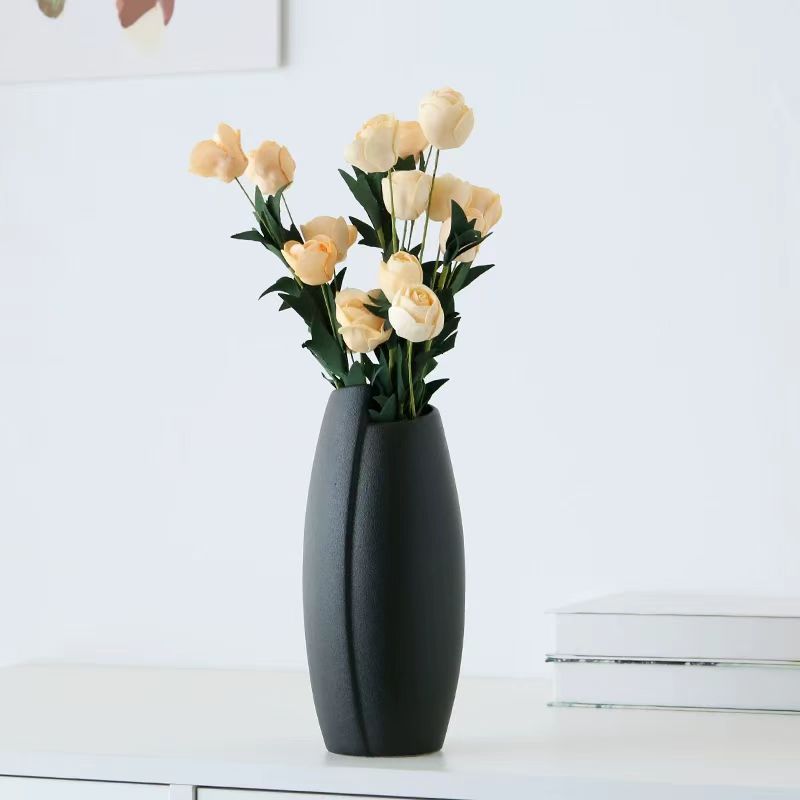 Minimalist Asymmetrical Leaf Ceramic Vase 6