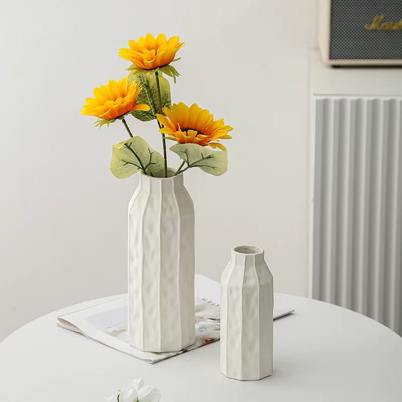 Minimalist Crinkled Ceramic Vase 2