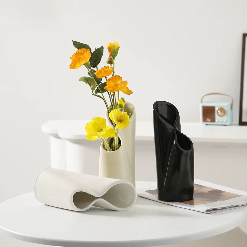 Minimalist Infinity Ceramic Vase