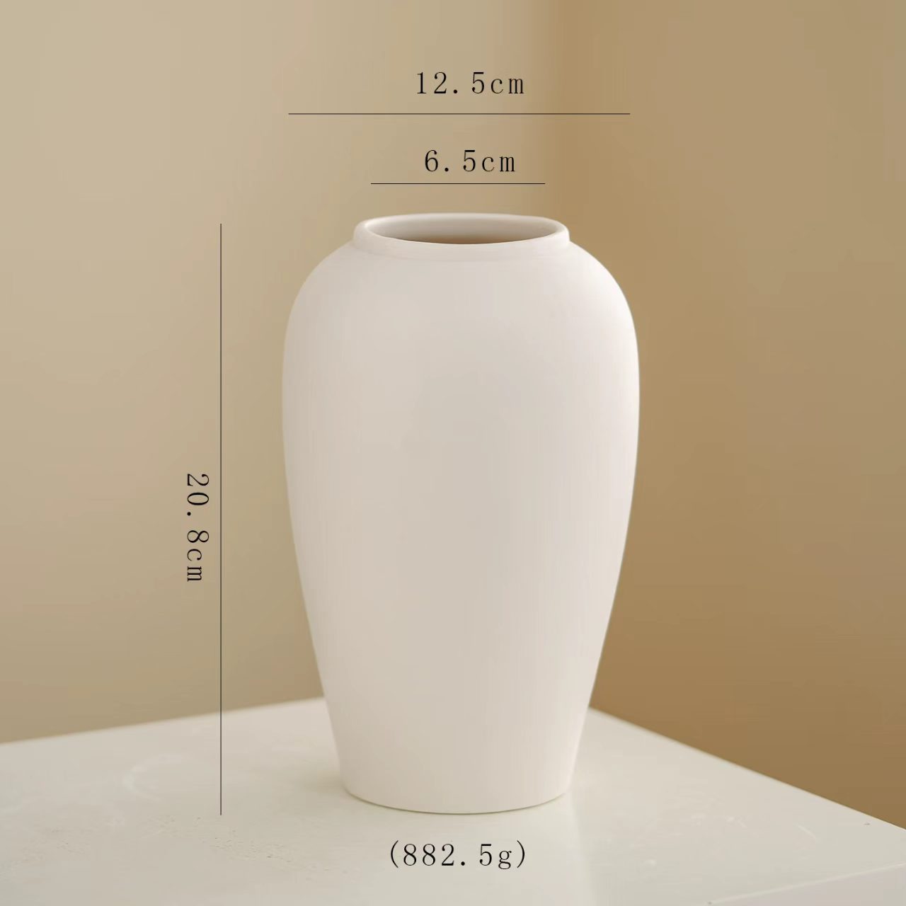 Minimalist Matte Glossy Ceramic Vase