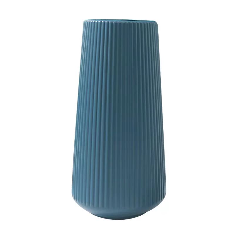 Minimalist Ridge Textured Ceramic Vase 5