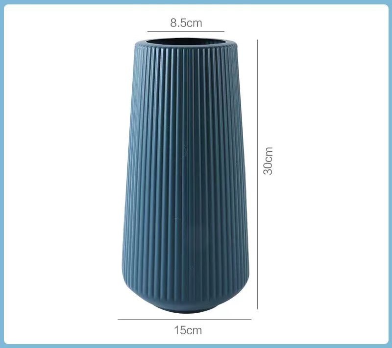 Minimalist Ridge Textured Ceramic Vase 3