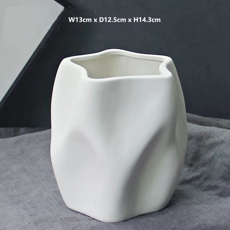 Minimalist White Ceramic Vases 10