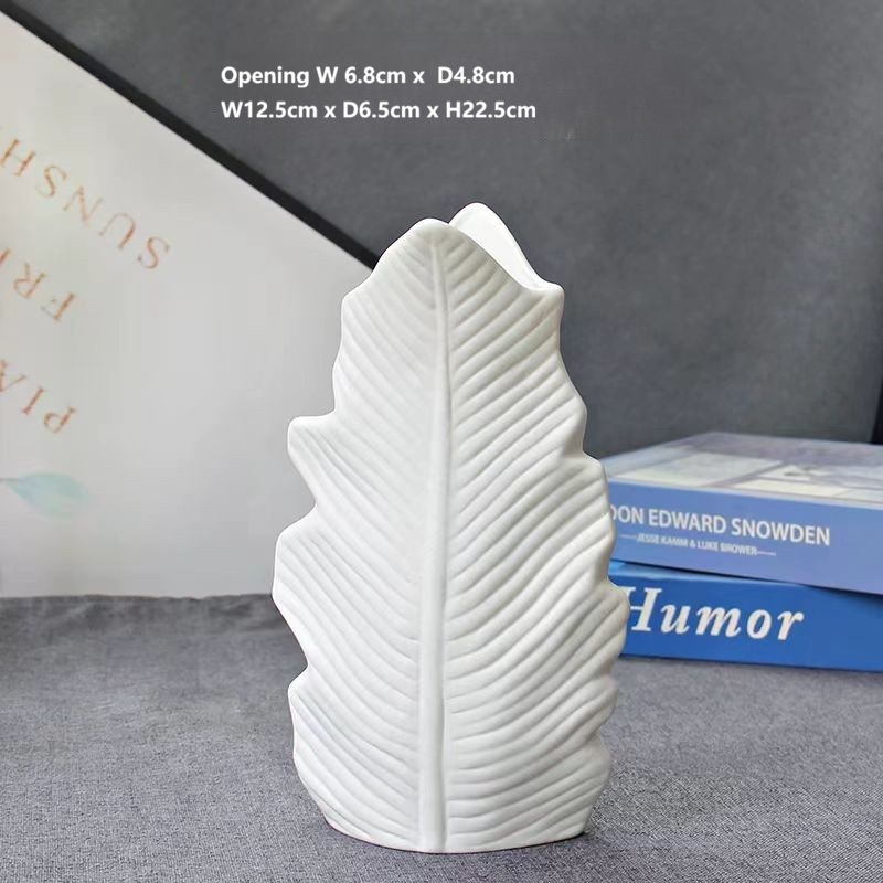 Minimalist White Ceramic Vases 5