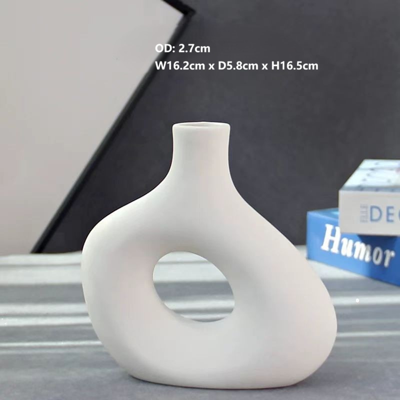 Minimalist White Ceramic Vases 21