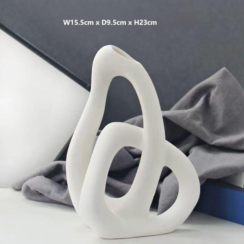 Minimalist White Ceramic Vases 14