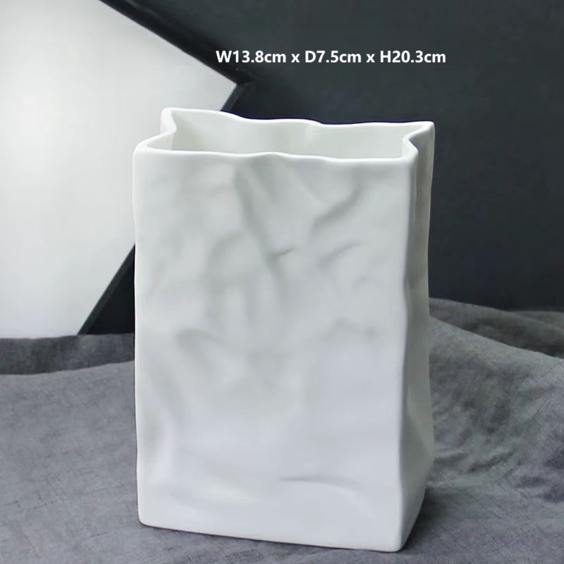 Minimalist White Ceramic Vases 11