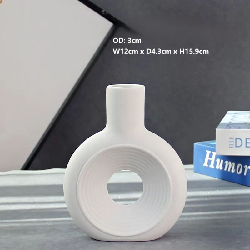 Minimalist White Ceramic Vases 19