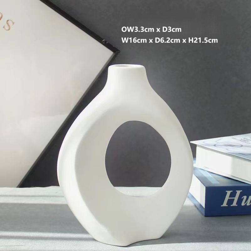 Minimalist White Ceramic Vases 20