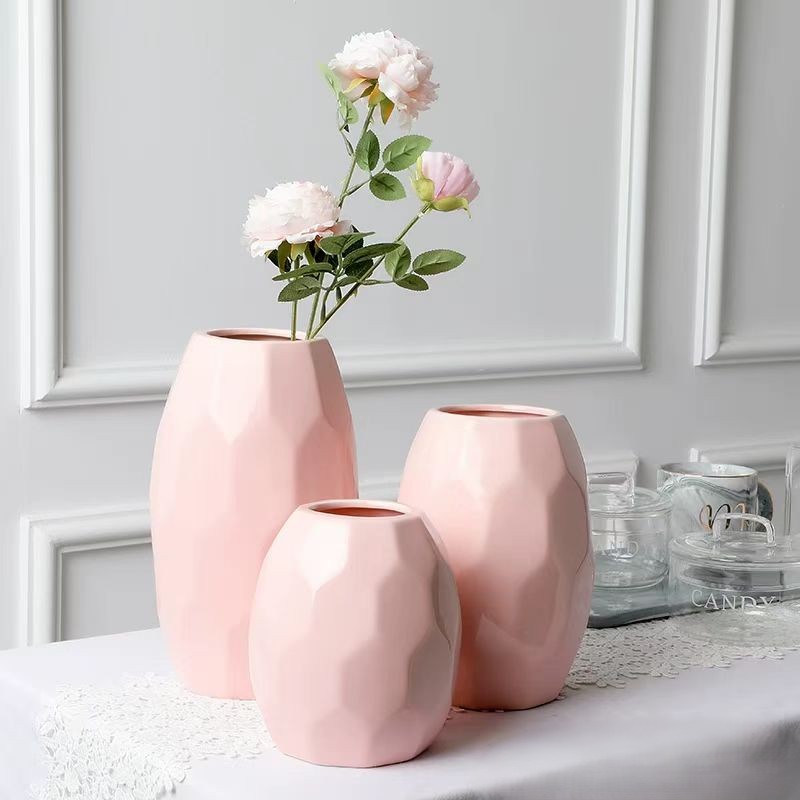 Nordic Faceted Ceramic Vase 2