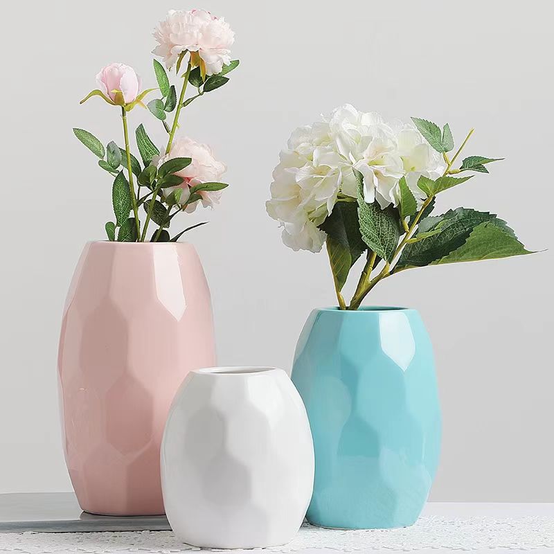 Nordic Faceted Ceramic Vase 5