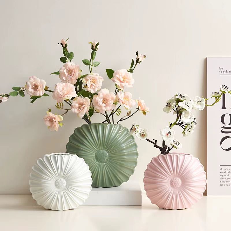 Nordic Radiant Petal Ceramic Vase 5