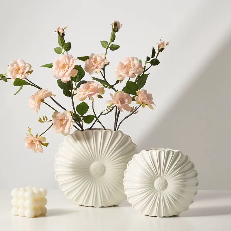 Nordic Radiant Petal Ceramic Vase 2