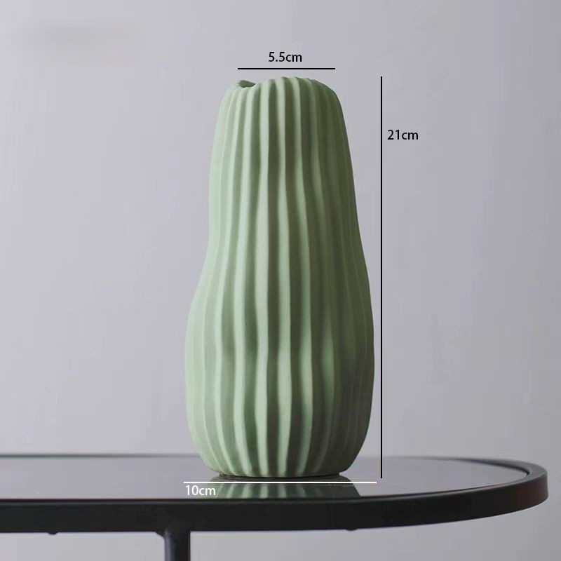 Nordic Ripple Texture Ceramic Vase 5