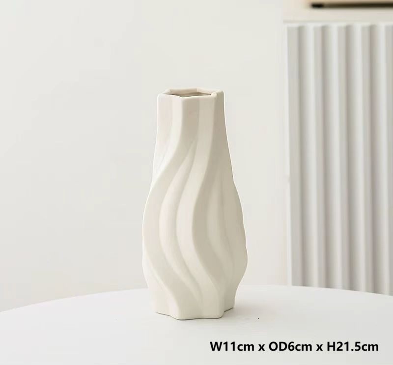 Nordic Tornado Ceramic Vase