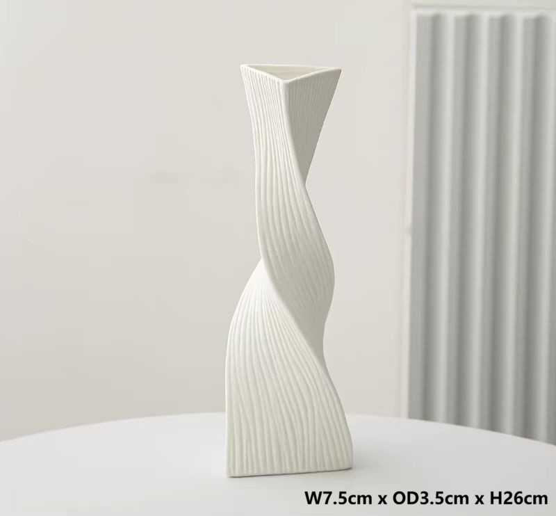 Nordic Twist Ceramic Vase 5