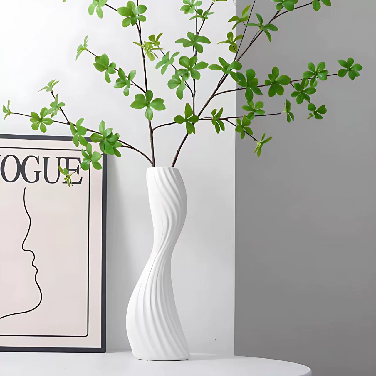 Nordic Twisted Wave Ceramic Vase 9