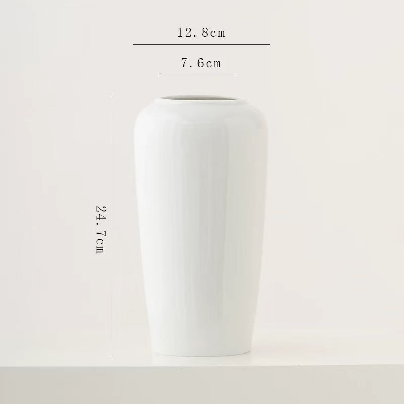 Nordic White Ceramic Vase 3