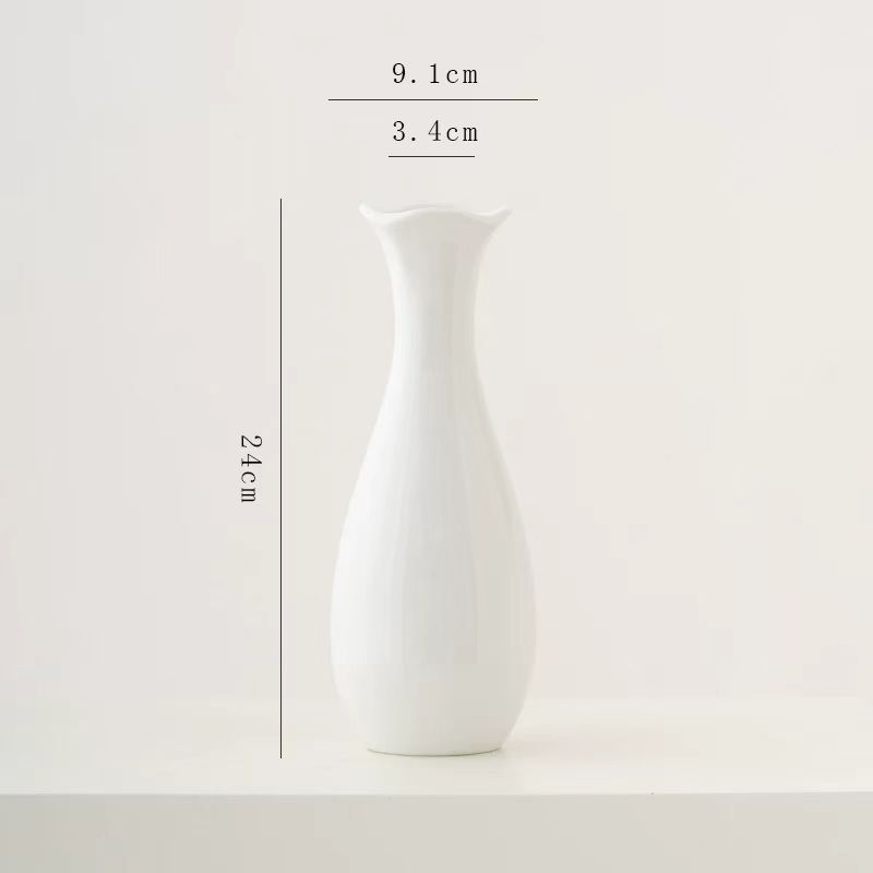 Nordic White Ceramic Vase 5