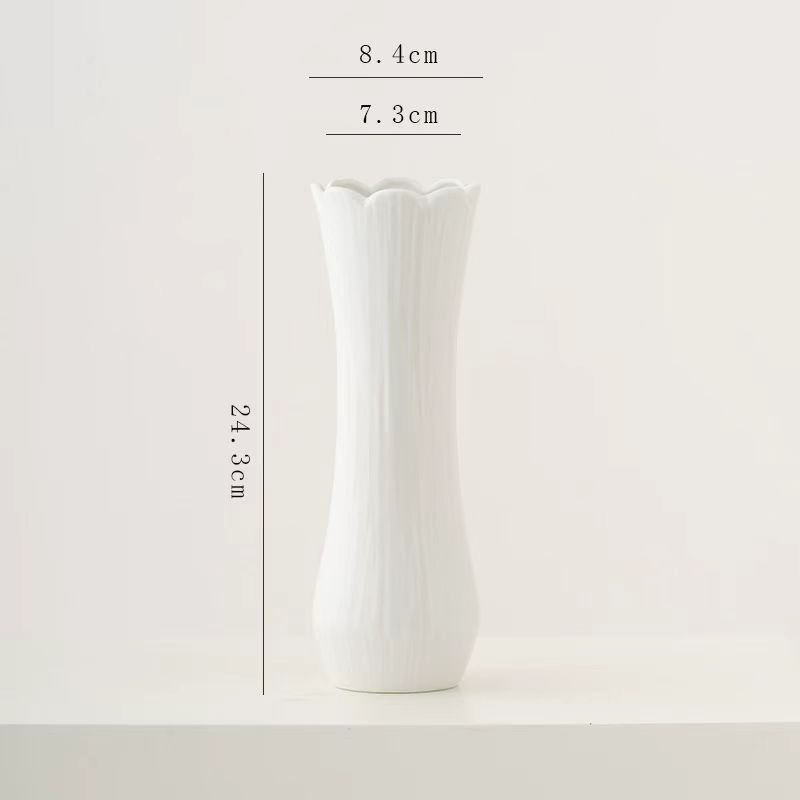 Nordic White Ceramic Vase 4