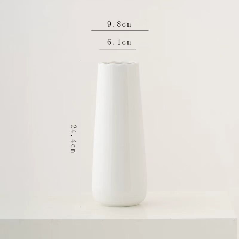 Nordic White Ceramic Vase
