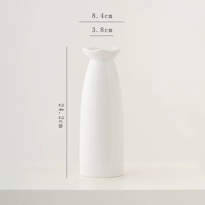 Nordic White Ceramic Vase 6
