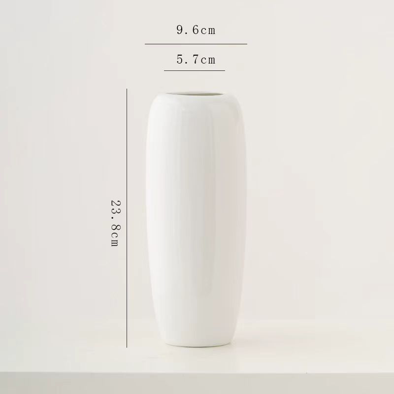Nordic White Ceramic Vase 7