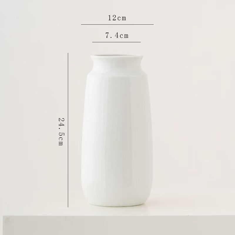 Nordic White Ceramic Vase 2