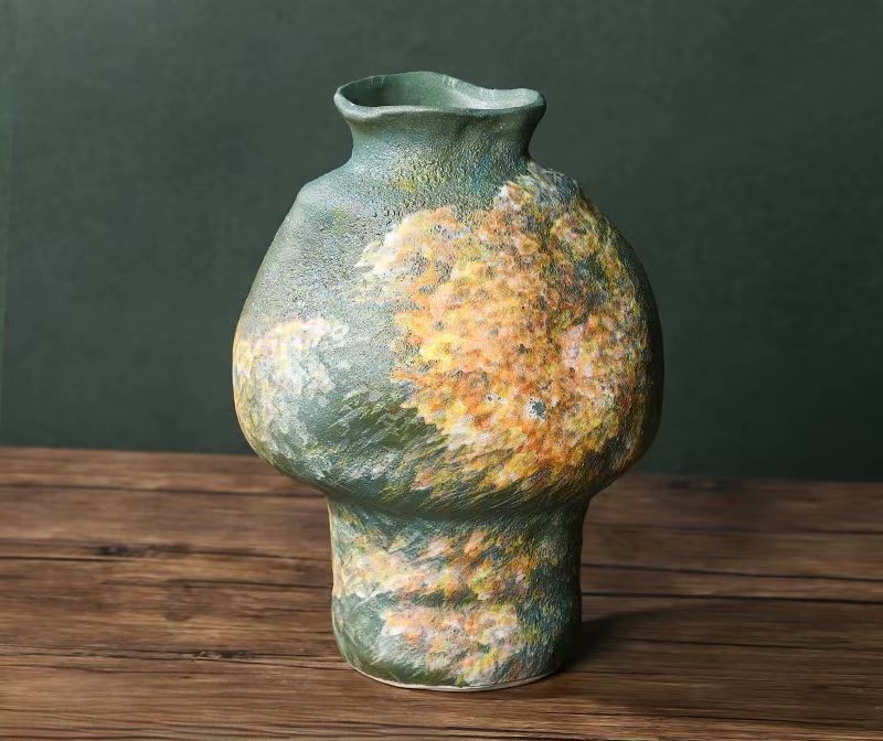 Wabi-Sabi Handcrafted Ceramic Vase