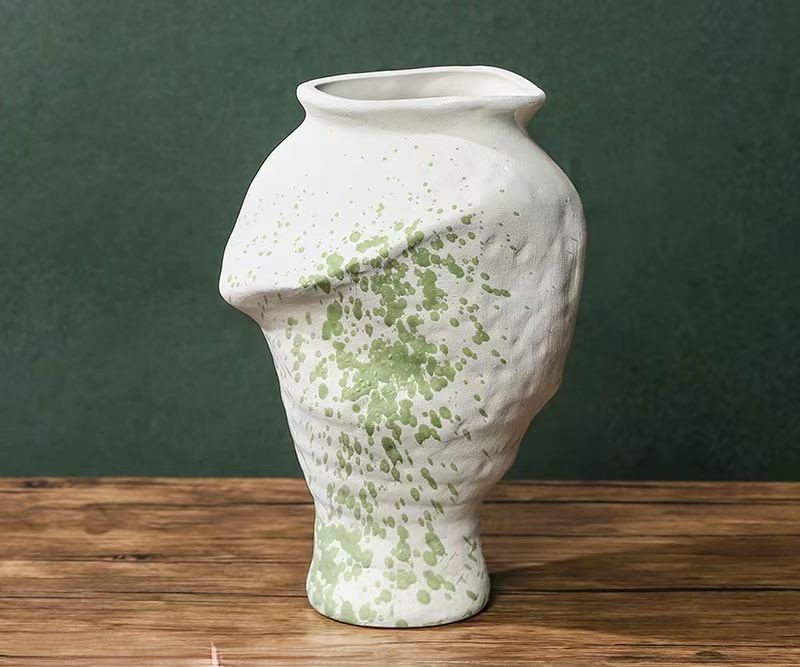 Wabi-Sabi Handcrafted Ceramic Vase 9