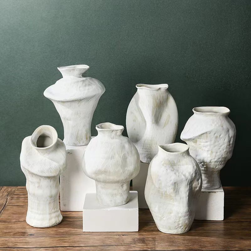 Wabi-Sabi Handcrafted Ceramic Vase 22