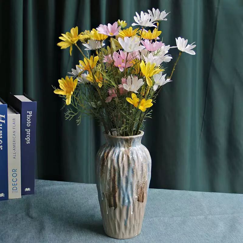 Wabi-Sabi Rustic Glazed Ceramic Vase