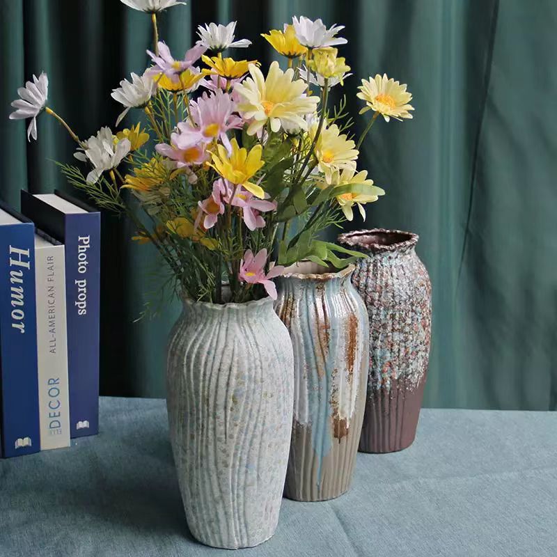 Wabi-Sabi Rustic Glazed Ceramic Vase 2
