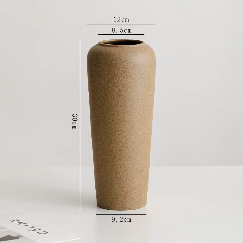 Wabi-Sabi Rustic Textured Ceramic Vase