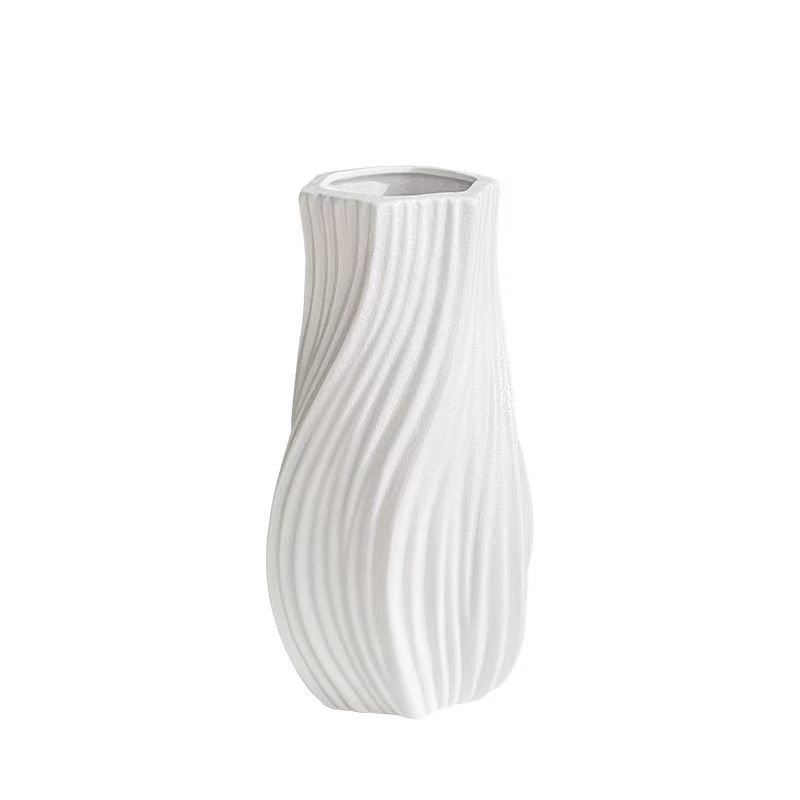 Wabi-Sabi Swirl Ceramic Vase 4