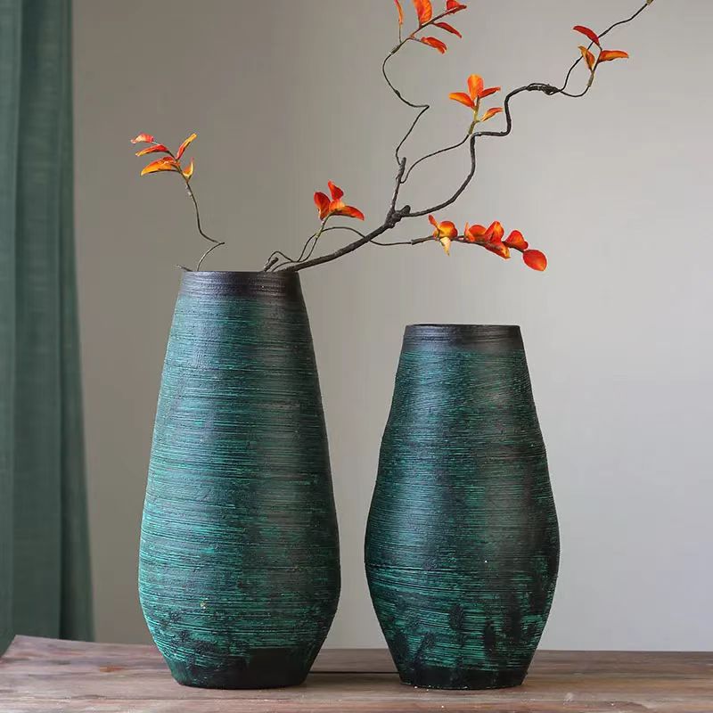 Wabi-Sabi Textured Ceramic Vase 6