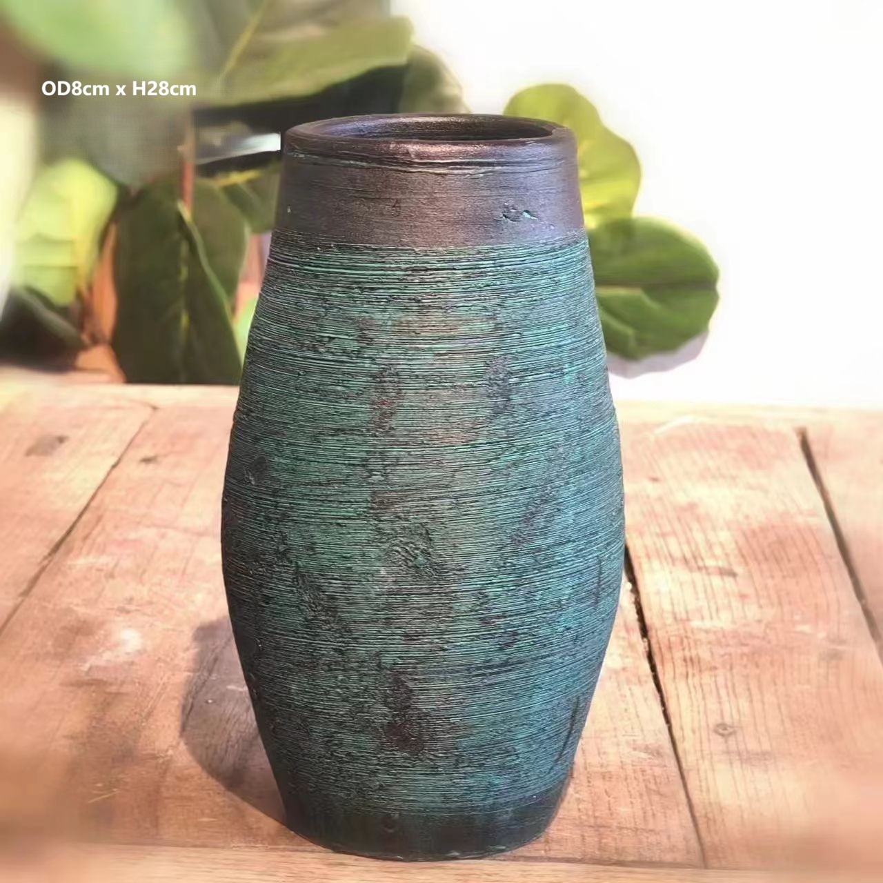 Wabi-Sabi Textured Ceramic Vase 3