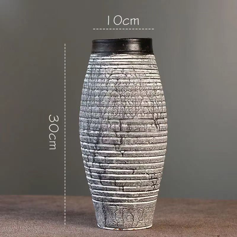 Wabi-Sabi Textured Ceramic Vase 2