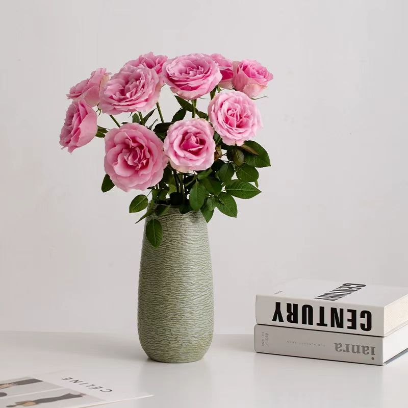 Wabi-Sabi Textured Matte Ceramic Vase 6