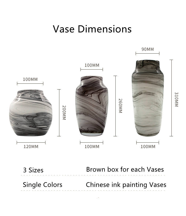 Chinese Ink Painting Vases