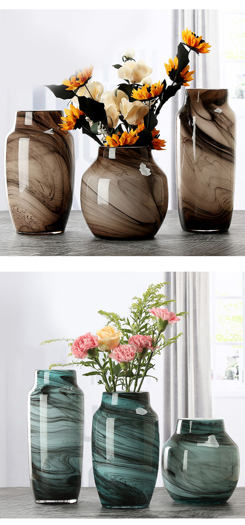 Chinese Ink Painting Vases 4
