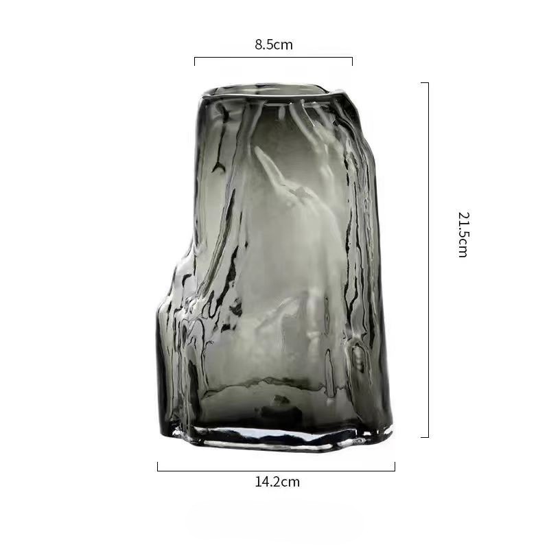 Chinese Misty Peak Glass Vase