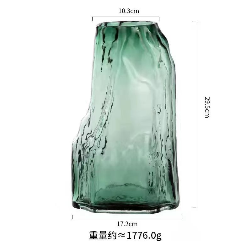 Chinese Misty Peak Glass Vase 5