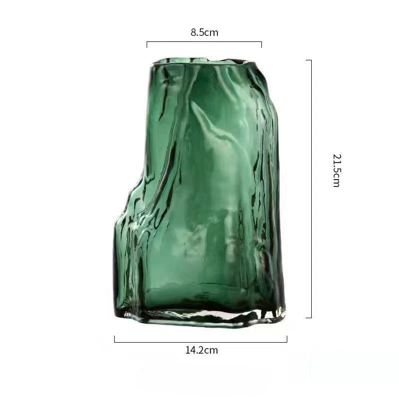 Chinese Misty Peak Glass Vase 9