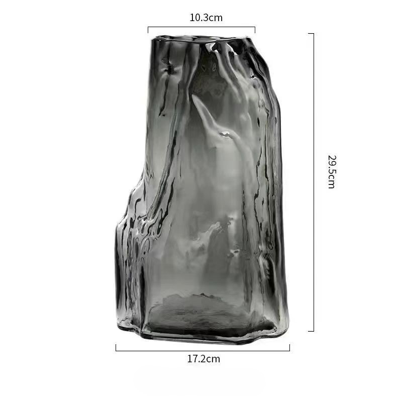 Chinese Misty Peak Glass Vase 2