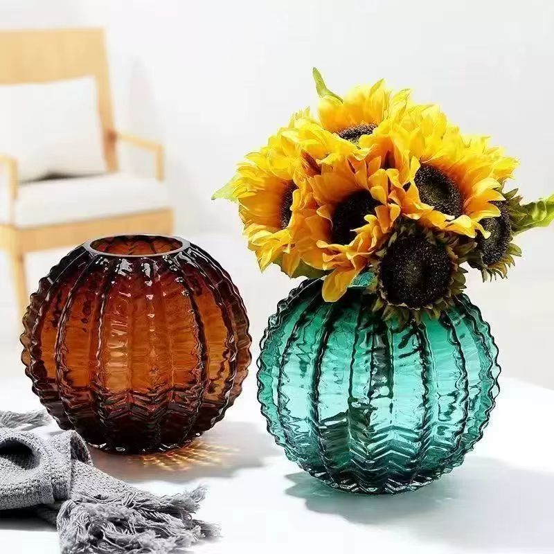INS Cactus Textured Glass Vase 2