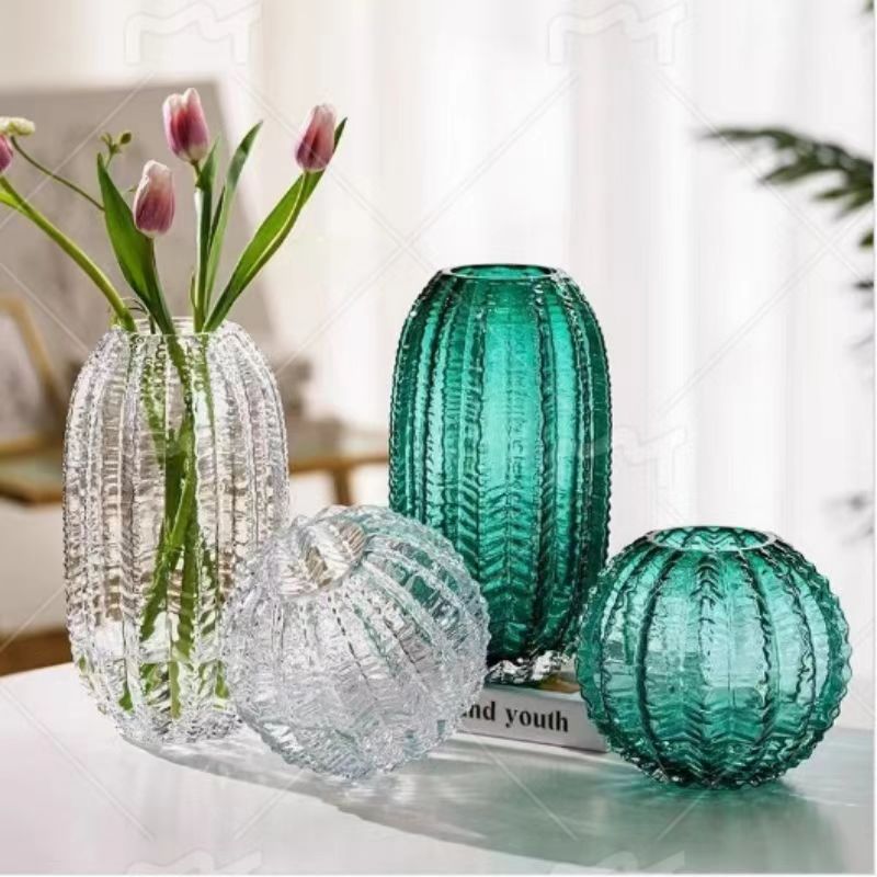 INS Cactus Textured Glass Vase 6